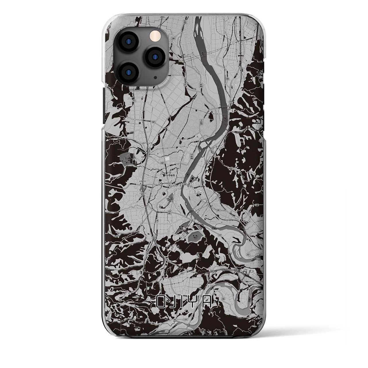 【小千谷(新潟県)】地図柄iPhoneケース(クリアタイプ)