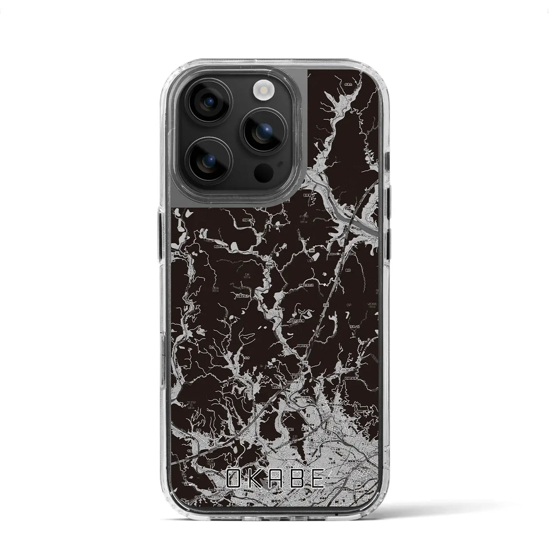 【岡部(静岡県)】地図柄iPhoneケース(MagSafeタイプ)