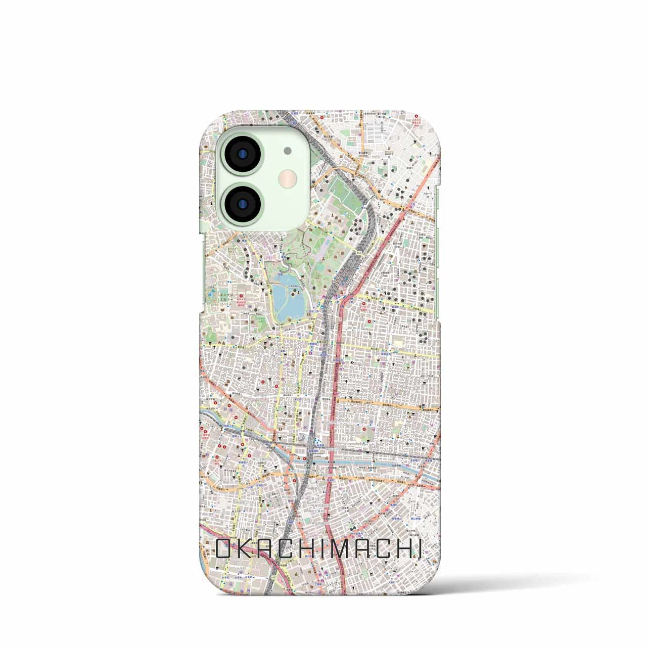 【御徒町(東京都)】地図柄iPhoneケース(バックカバータイプ)