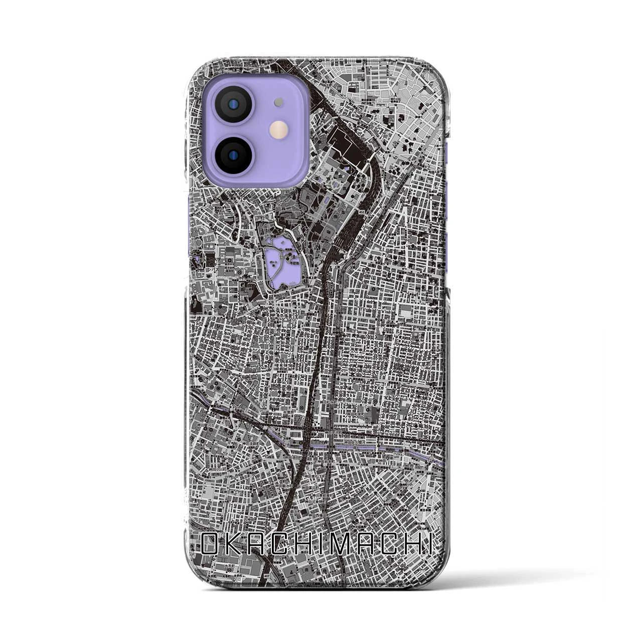 【御徒町(東京都)】地図柄iPhoneケース(クリアタイプ)