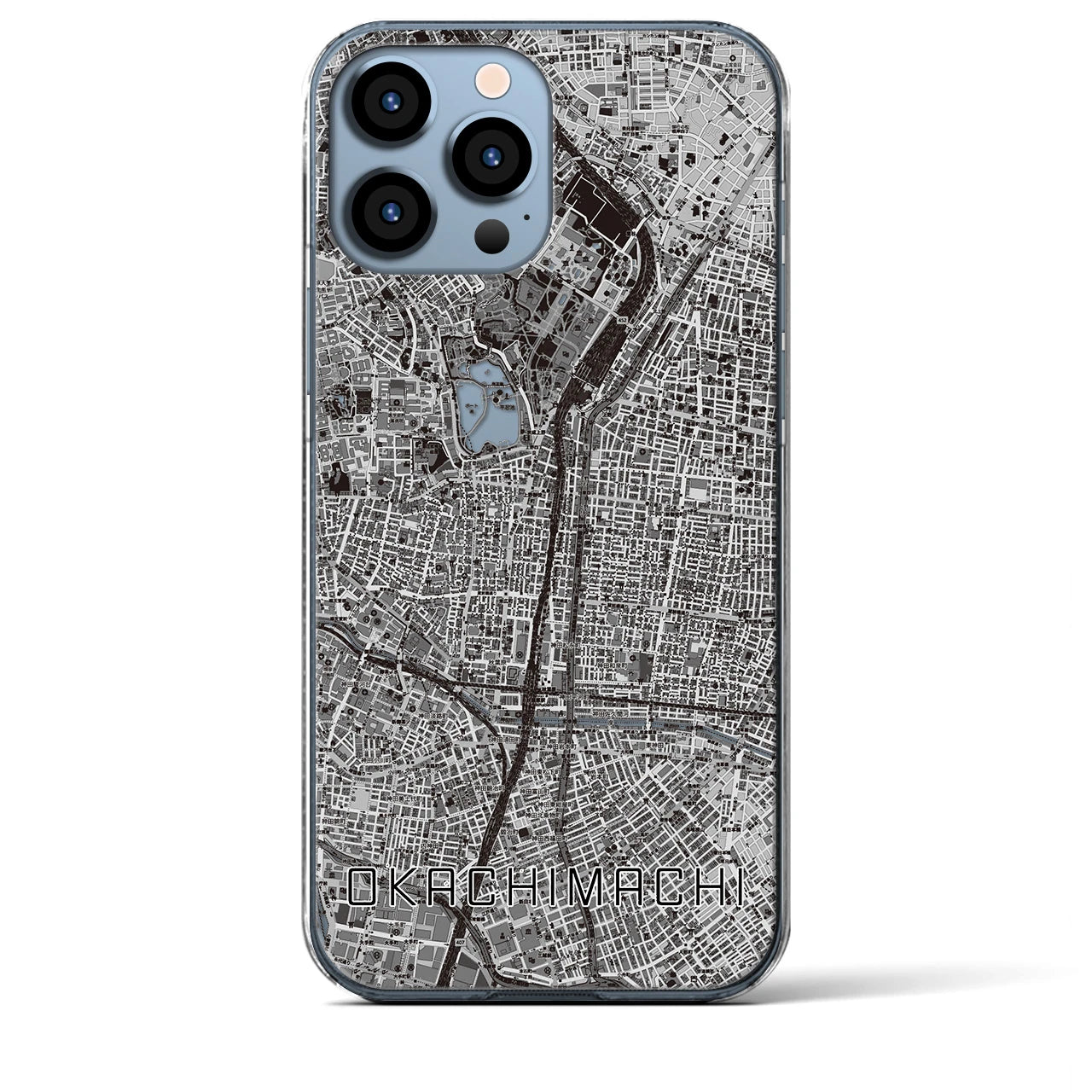 【御徒町(東京都)】地図柄iPhoneケース(クリアタイプ)