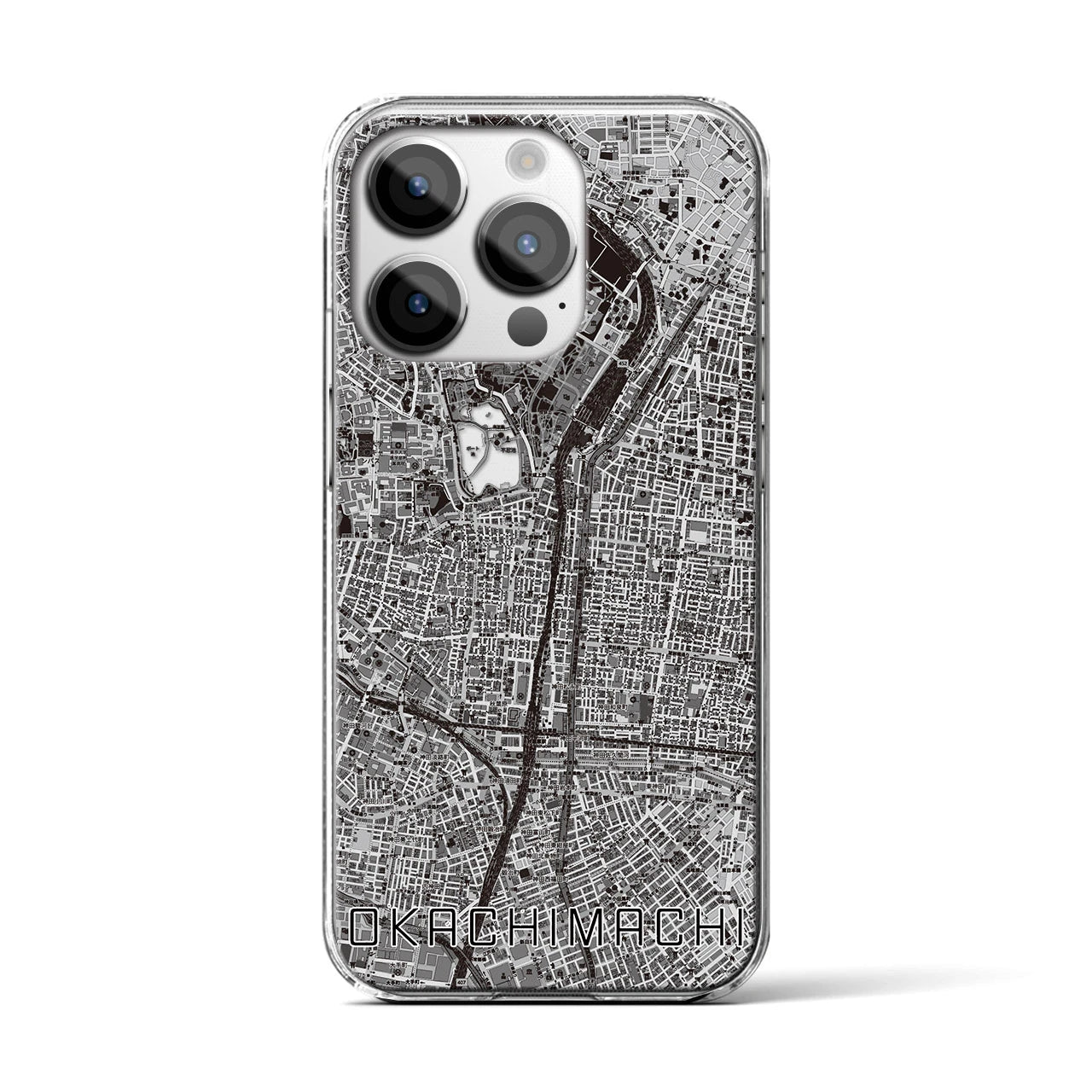 【御徒町(東京都)】地図柄iPhoneケース(クリアタイプ)