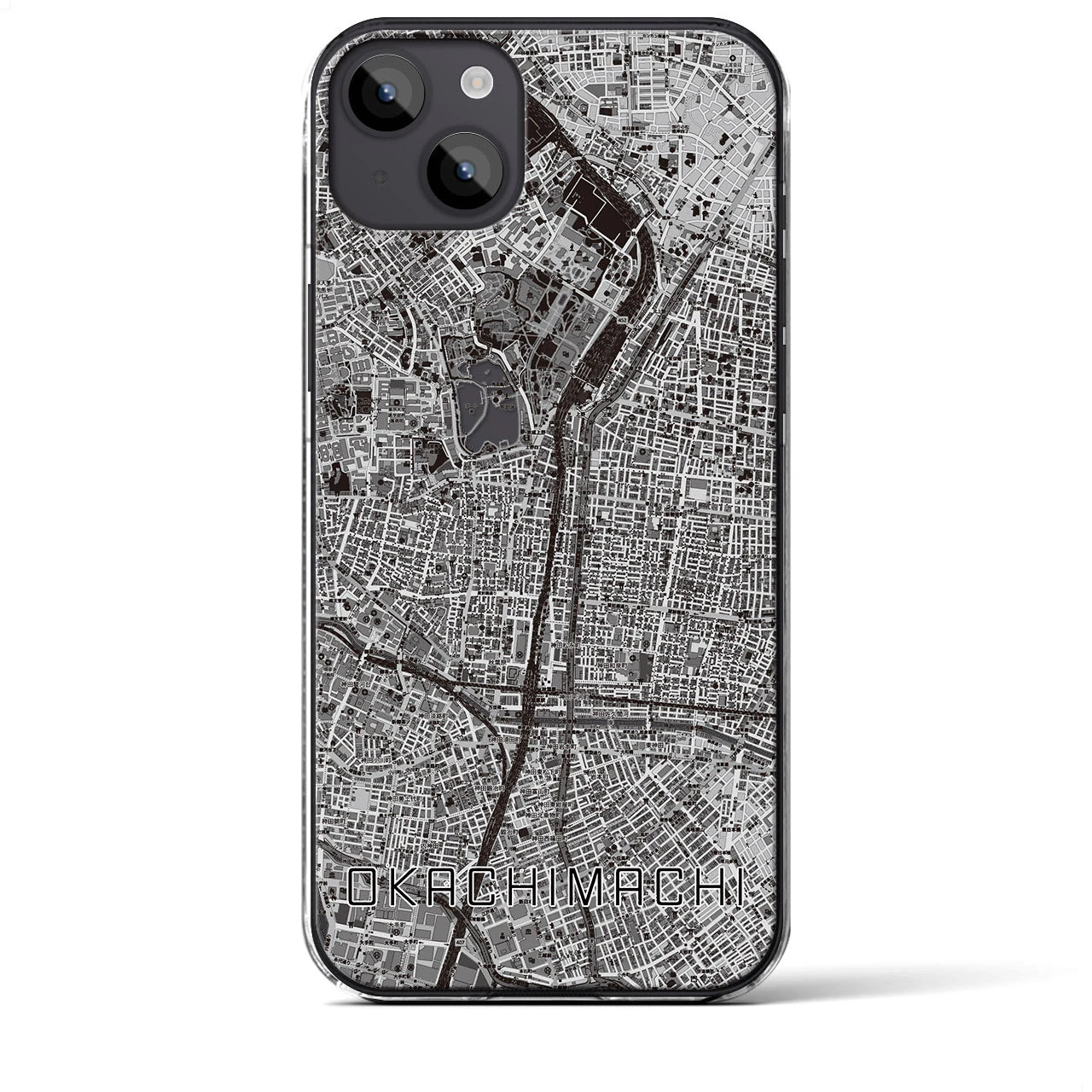 【御徒町(東京都)】地図柄iPhoneケース(クリアタイプ)