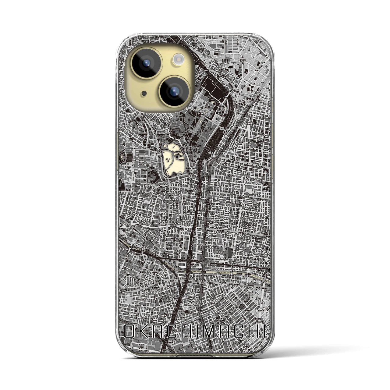 【御徒町(東京都)】地図柄iPhoneケース(クリアタイプ)