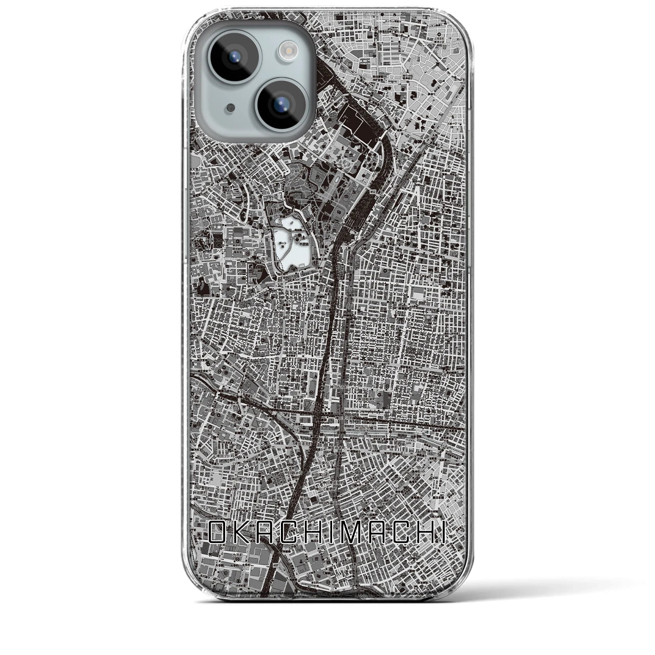 【御徒町(東京都)】地図柄iPhoneケース(クリアタイプ)