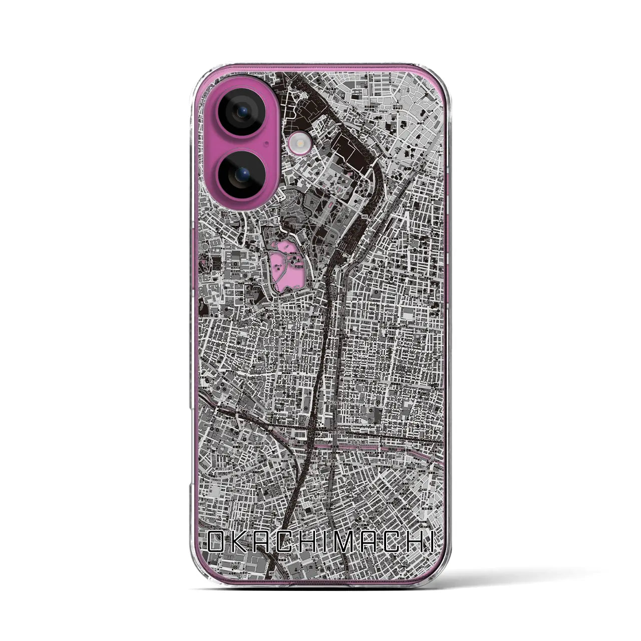 【御徒町(東京都)】地図柄iPhoneケース(クリアタイプ)