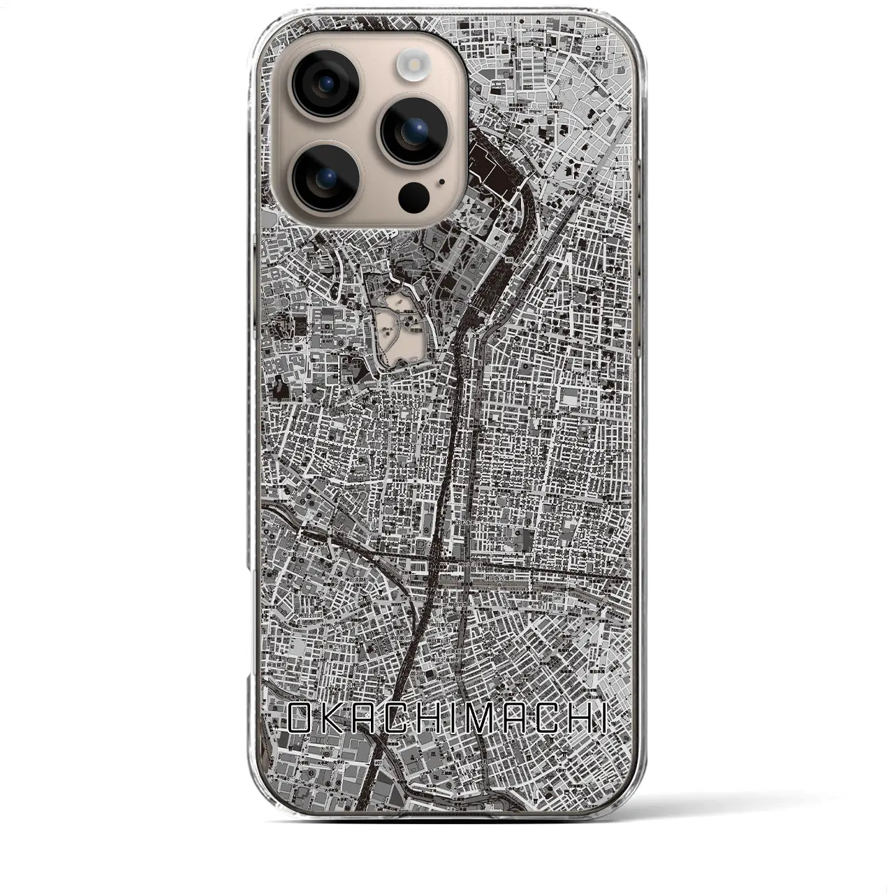 【御徒町(東京都)】地図柄iPhoneケース(クリアタイプ)