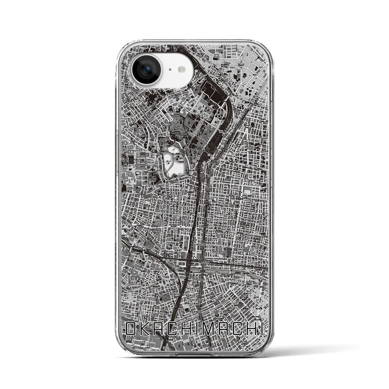 【御徒町(東京都)】地図柄iPhoneケース(クリアタイプ)