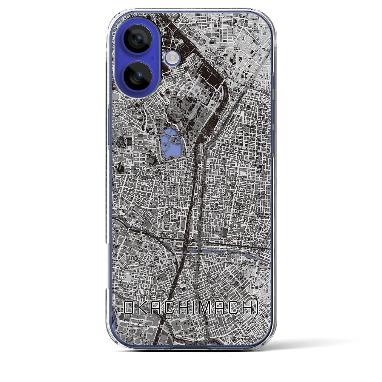 【御徒町(東京都)】地図柄iPhoneケース(クリアタイプ)