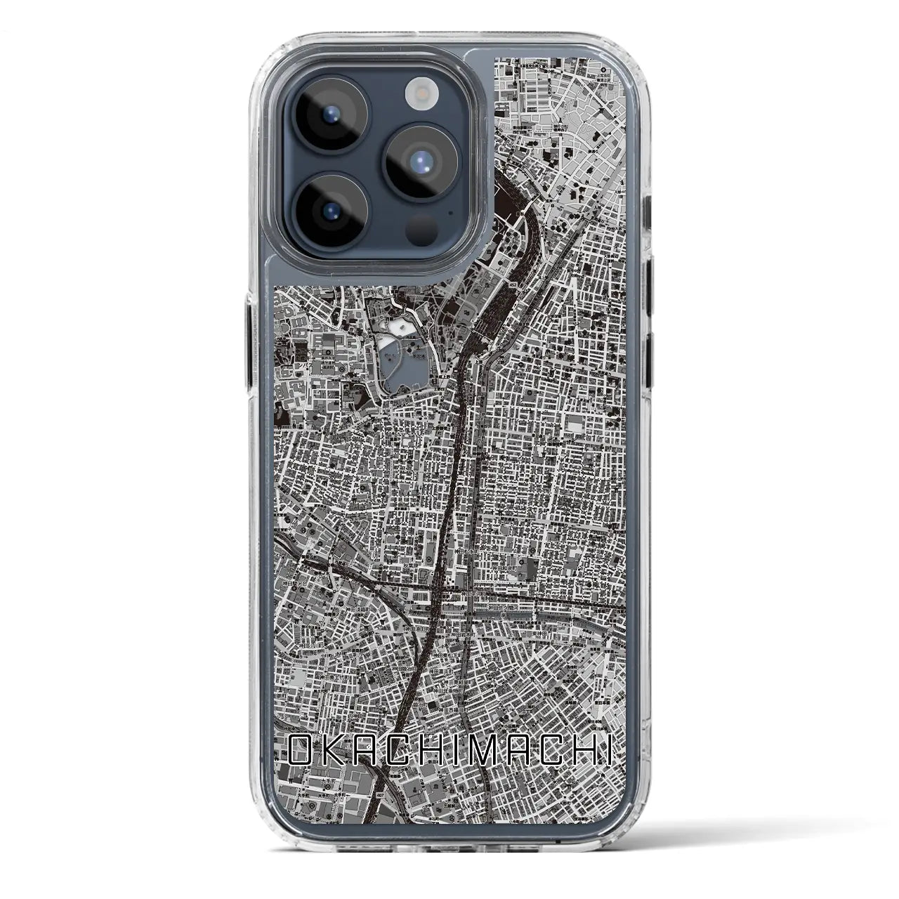 【御徒町(東京都)】地図柄iPhoneケース(MagSafeタイプ)