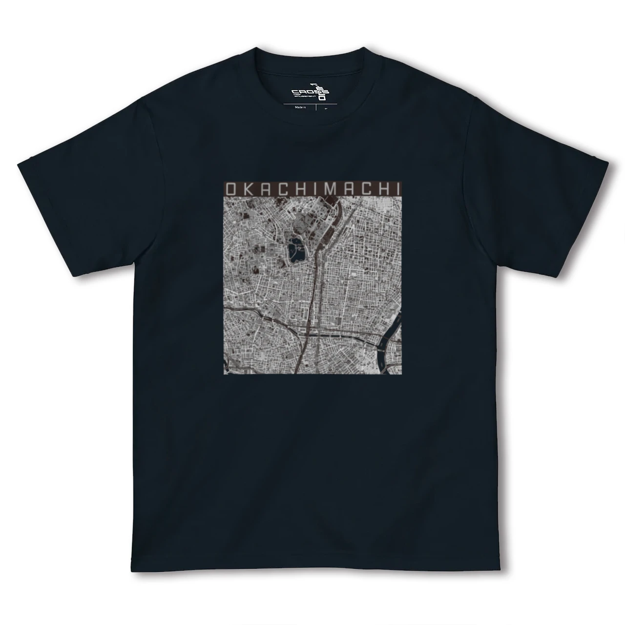 【御徒町(東京都)】地図柄ヘビーウェイトTシャツ