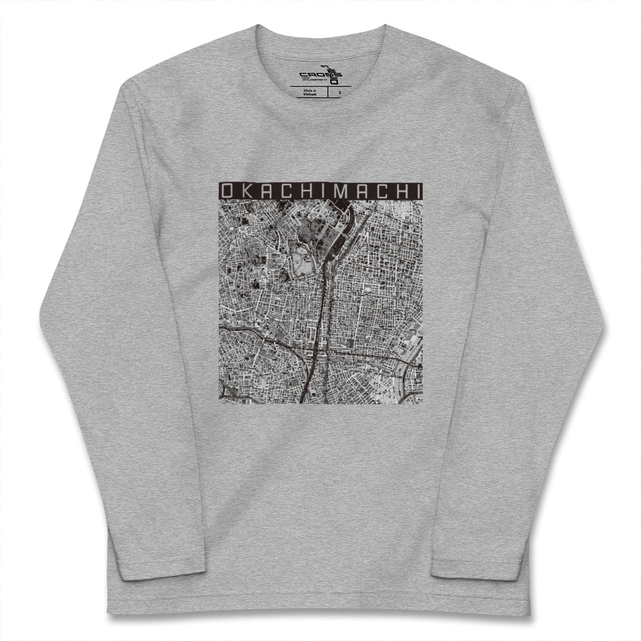 【御徒町(東京都)】地図柄ロングスリーブTシャツ