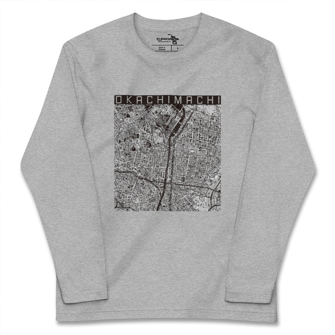 【御徒町(東京都)】地図柄ロングスリーブTシャツ