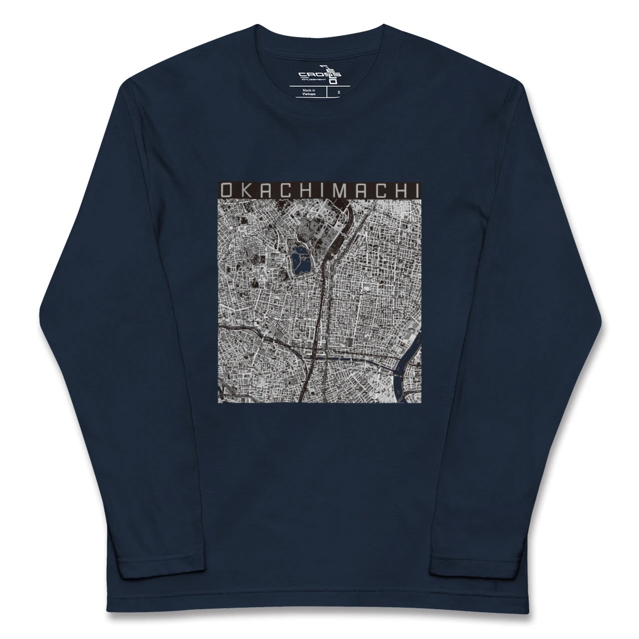 【御徒町(東京都)】地図柄ロングスリーブTシャツ