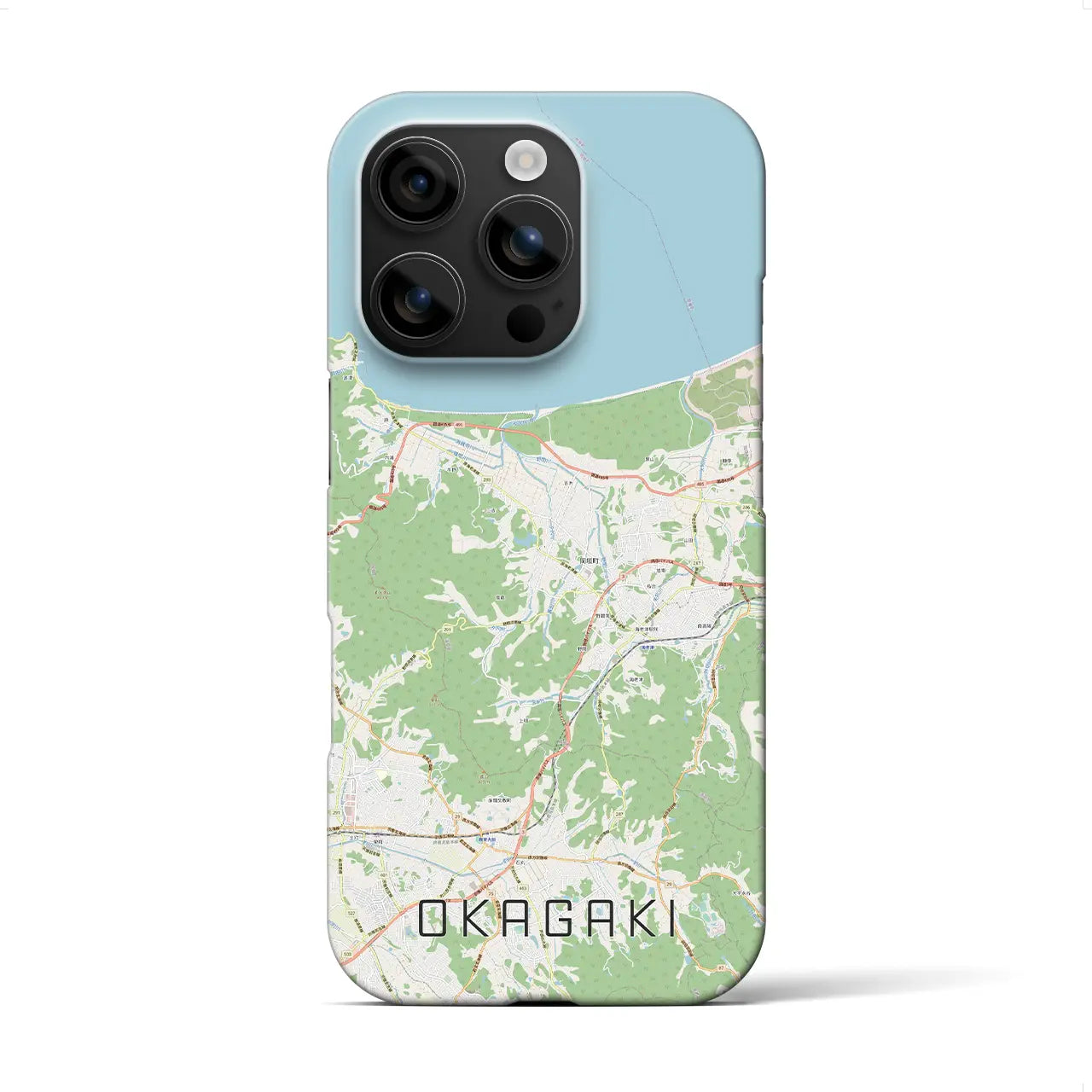 【岡垣(福岡県)】地図柄iPhoneケース(バックカバータイプ)