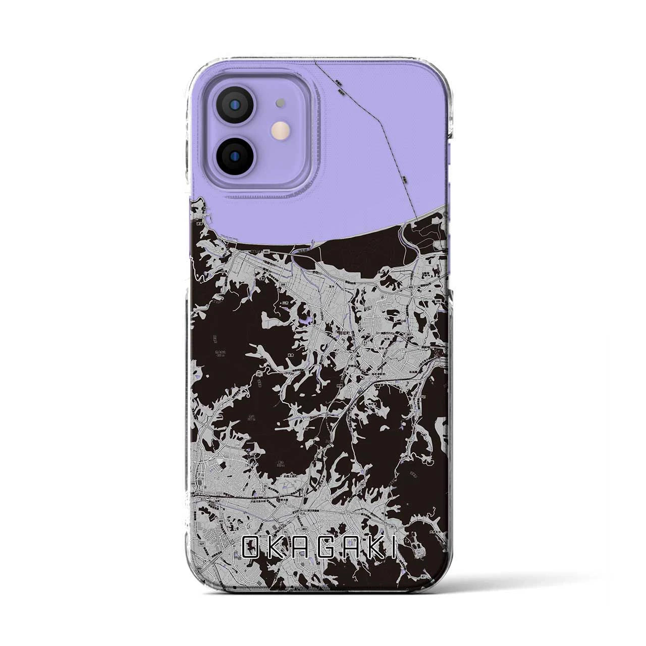 【岡垣(福岡県)】地図柄iPhoneケース(クリアタイプ)