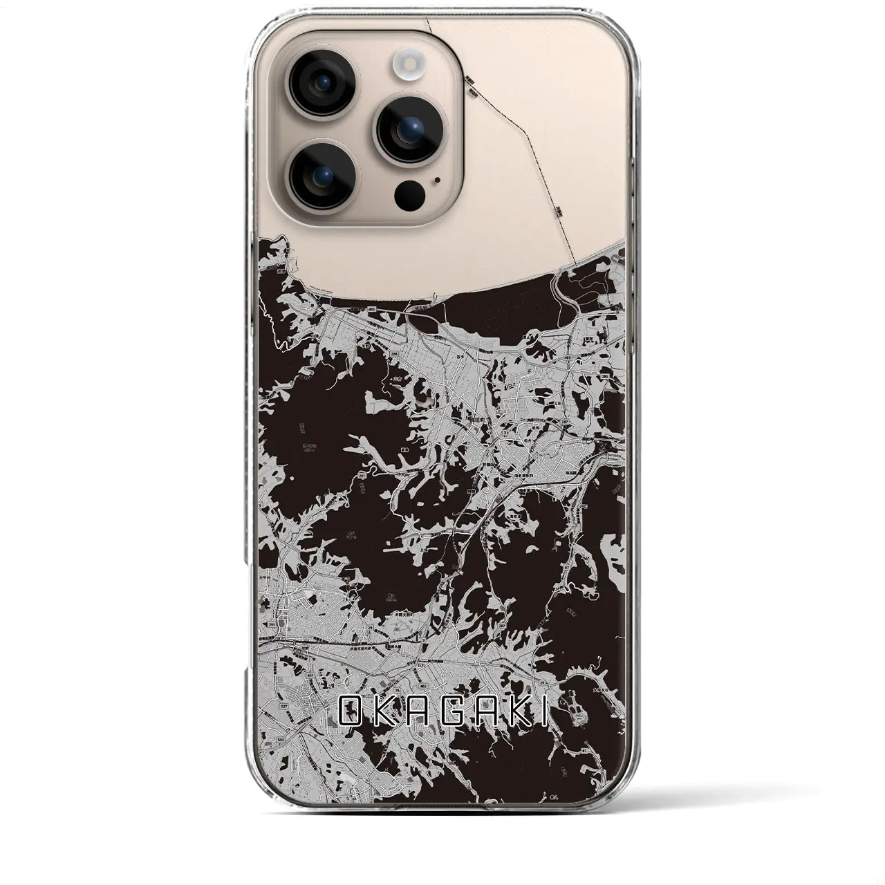 【岡垣(福岡県)】地図柄iPhoneケース(クリアタイプ)