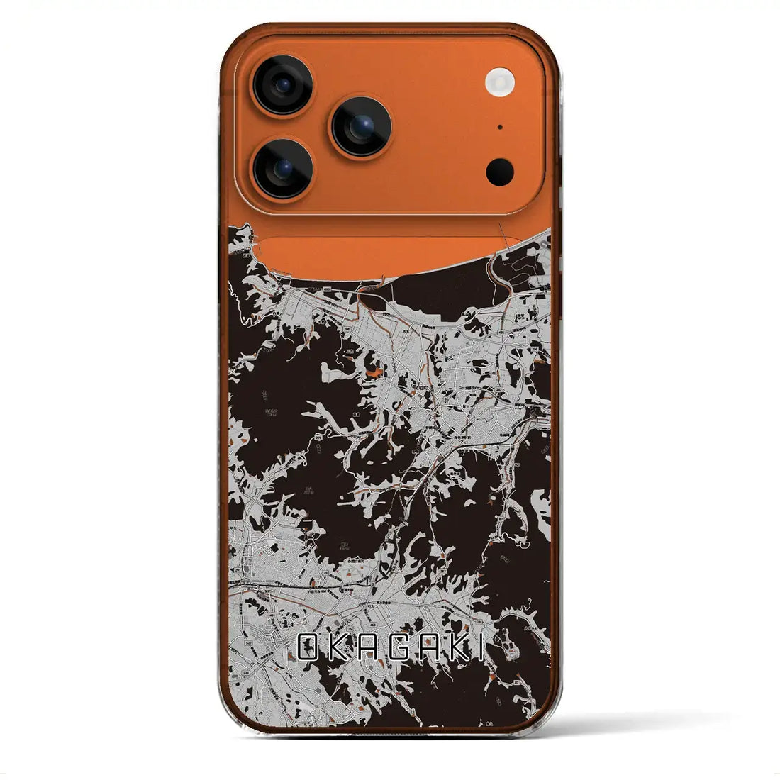 【岡垣(福岡県)】地図柄iPhoneケース(クリアタイプ)