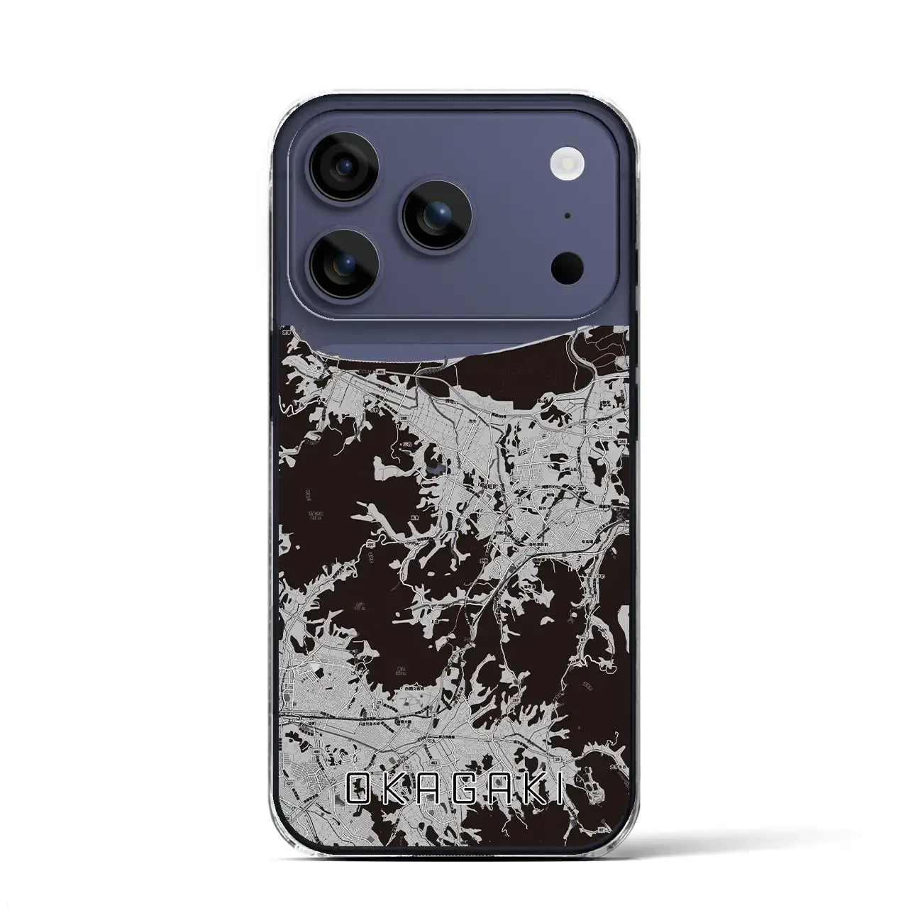 【岡垣(福岡県)】地図柄iPhoneケース(クリアタイプ)