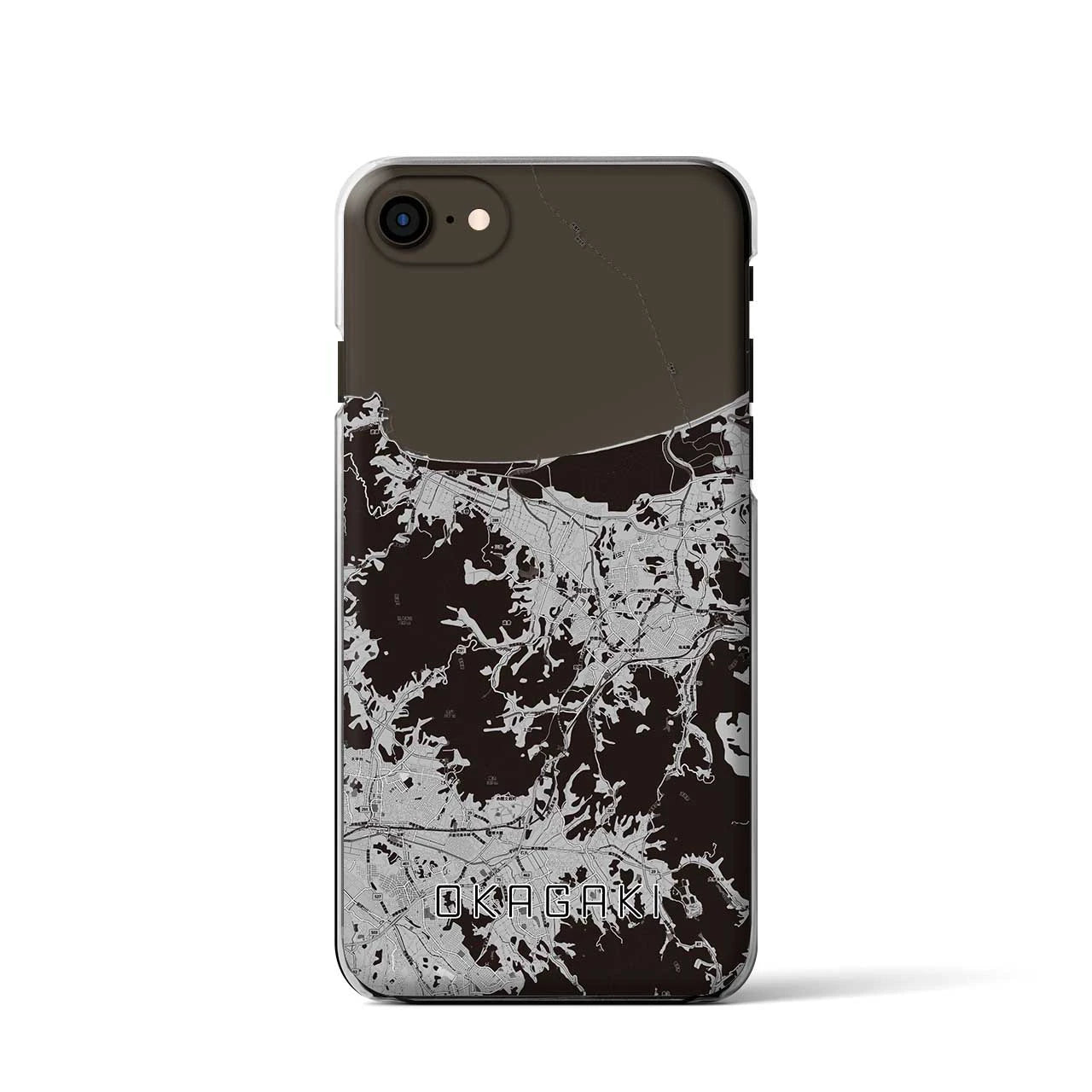 【岡垣(福岡県)】地図柄iPhoneケース(クリアタイプ)