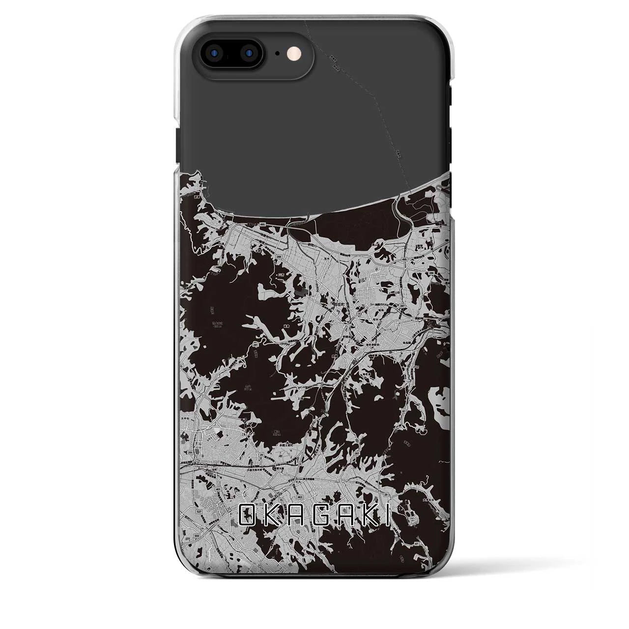 【岡垣(福岡県)】地図柄iPhoneケース(クリアタイプ)