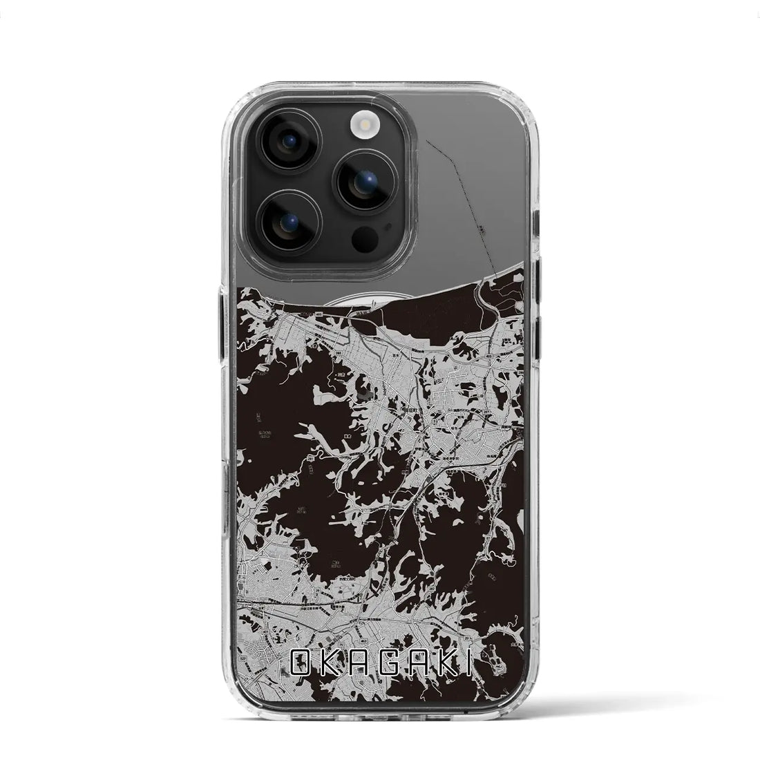 【岡垣(福岡県)】地図柄iPhoneケース(MagSafeタイプ)