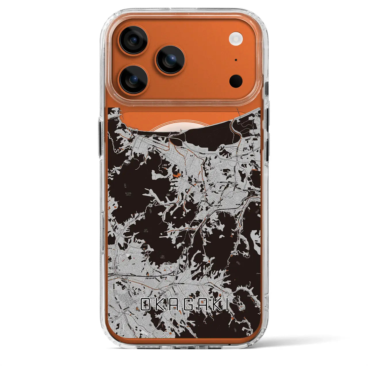 【岡垣(福岡県)】地図柄iPhoneケース(MagSafeタイプ)