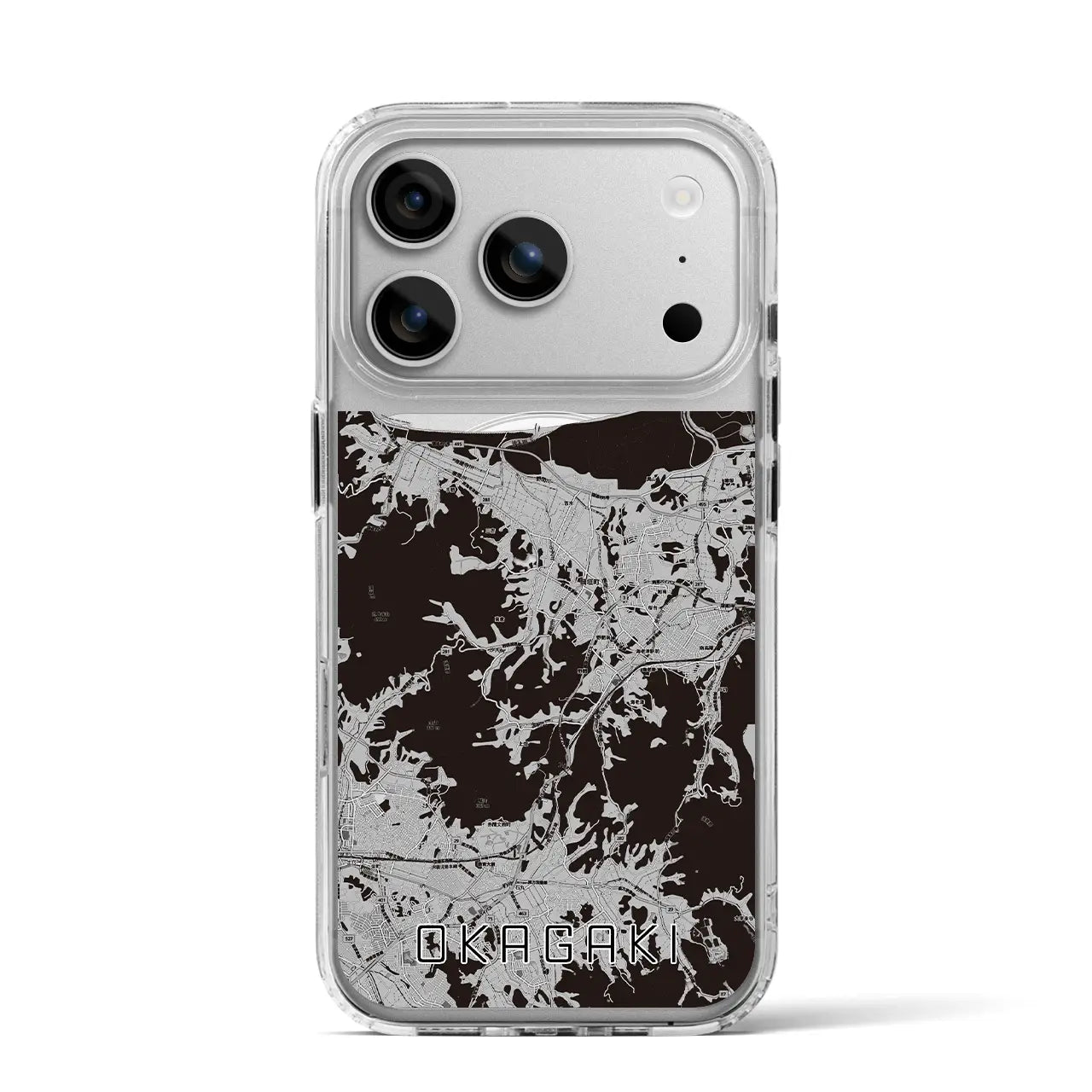 【岡垣(福岡県)】地図柄iPhoneケース(MagSafeタイプ)