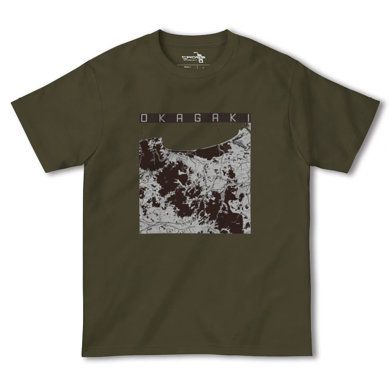 【岡垣(福岡県)】地図柄ヘビーウェイトTシャツ