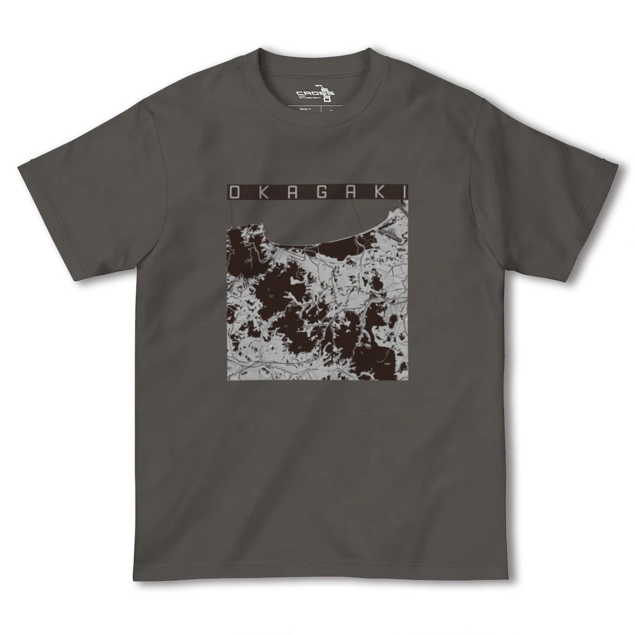 【岡垣(福岡県)】地図柄ヘビーウェイトTシャツ