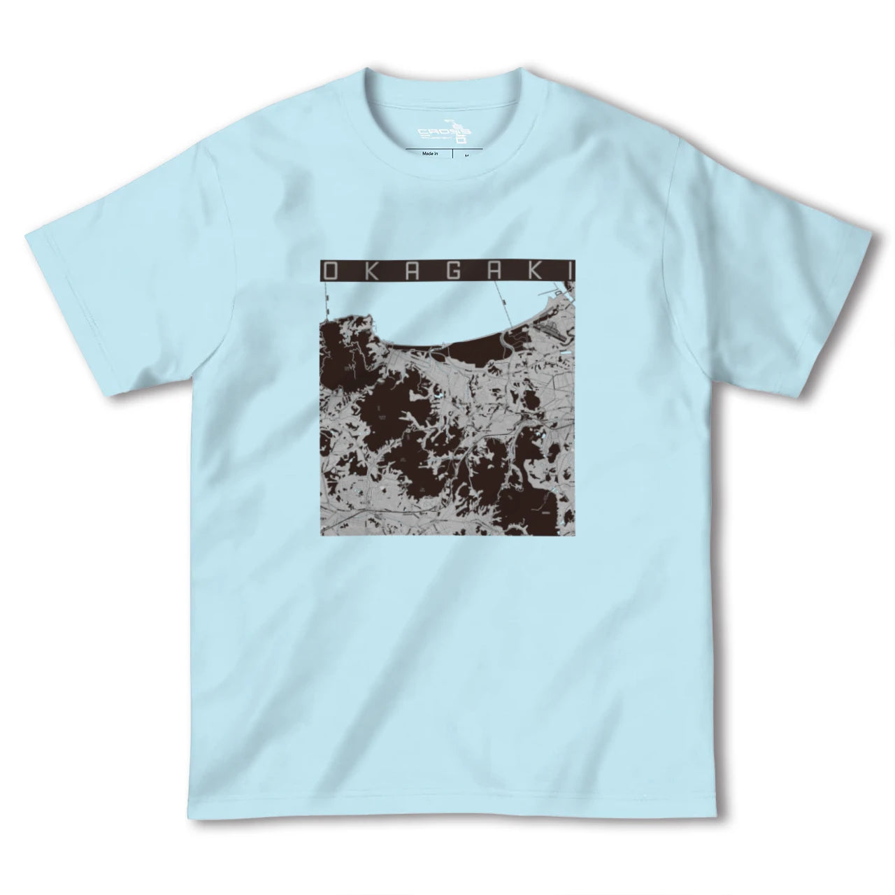 【岡垣(福岡県)】地図柄ヘビーウェイトTシャツ