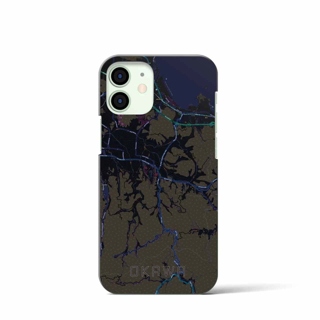 【大川(香川県)】地図柄iPhoneケース(バックカバータイプ)