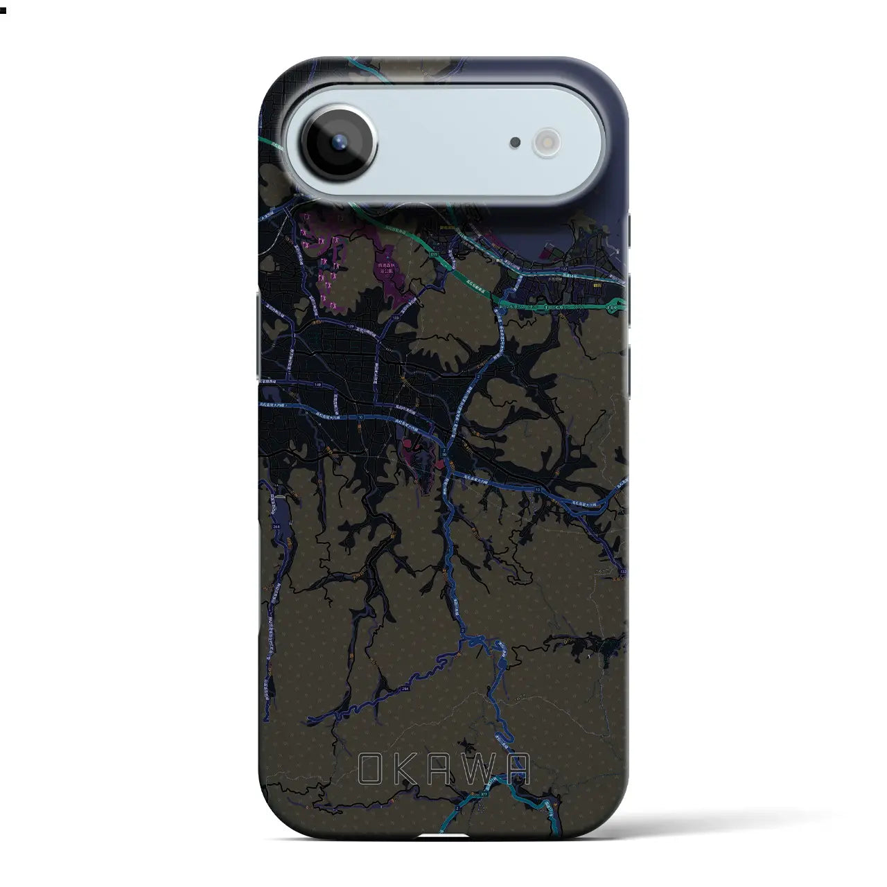 【大川(香川県)】地図柄iPhoneケース(バックカバータイプ)