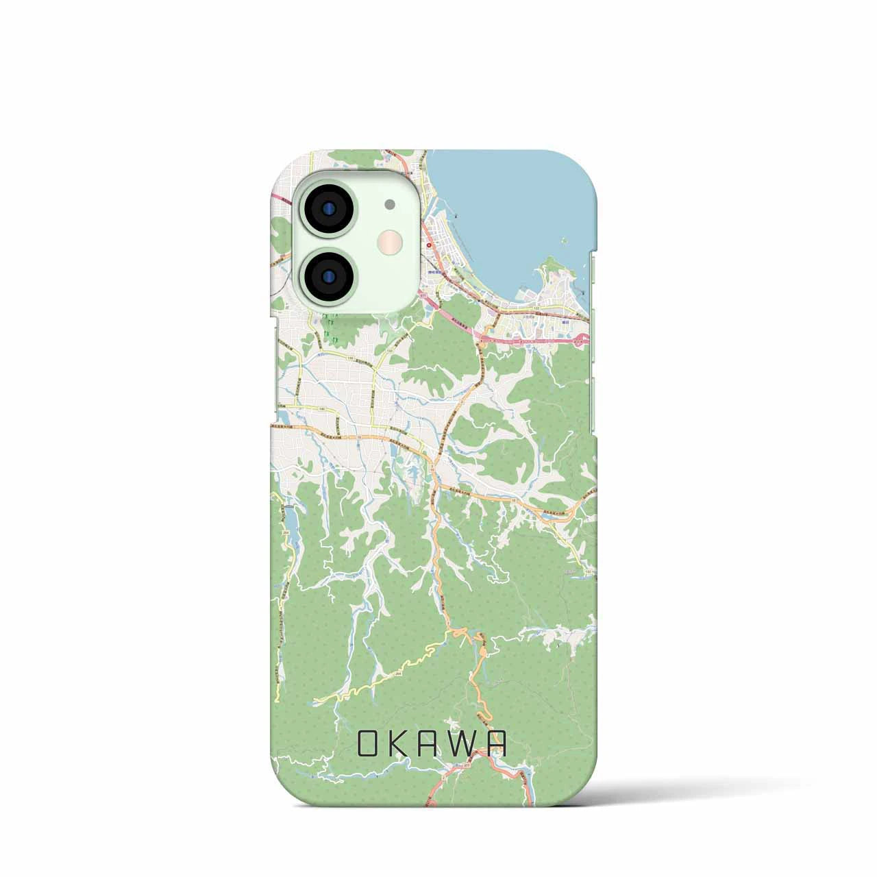 【大川(香川県)】地図柄iPhoneケース(バックカバータイプ)