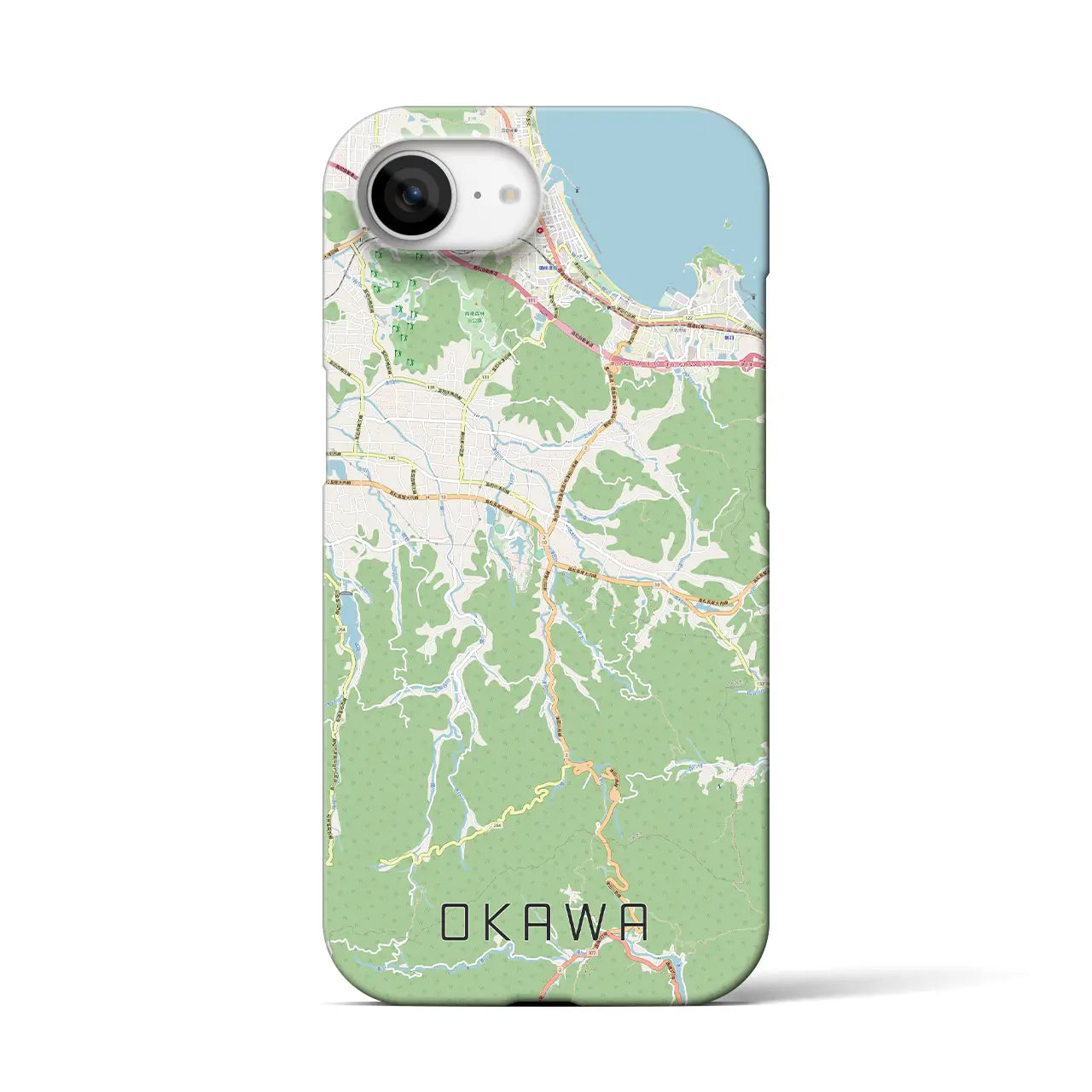 【大川(香川県)】地図柄iPhoneケース(バックカバータイプ)