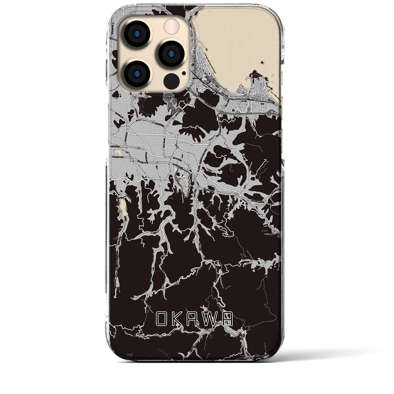 【大川(香川県)】地図柄iPhoneケース(クリアタイプ)