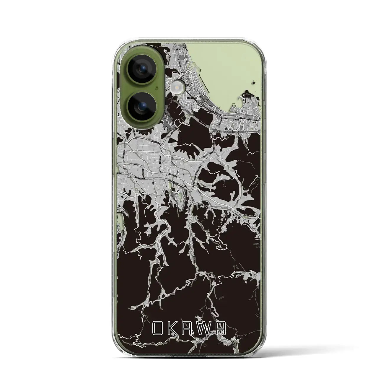 【大川(香川県)】地図柄iPhoneケース(クリアタイプ)