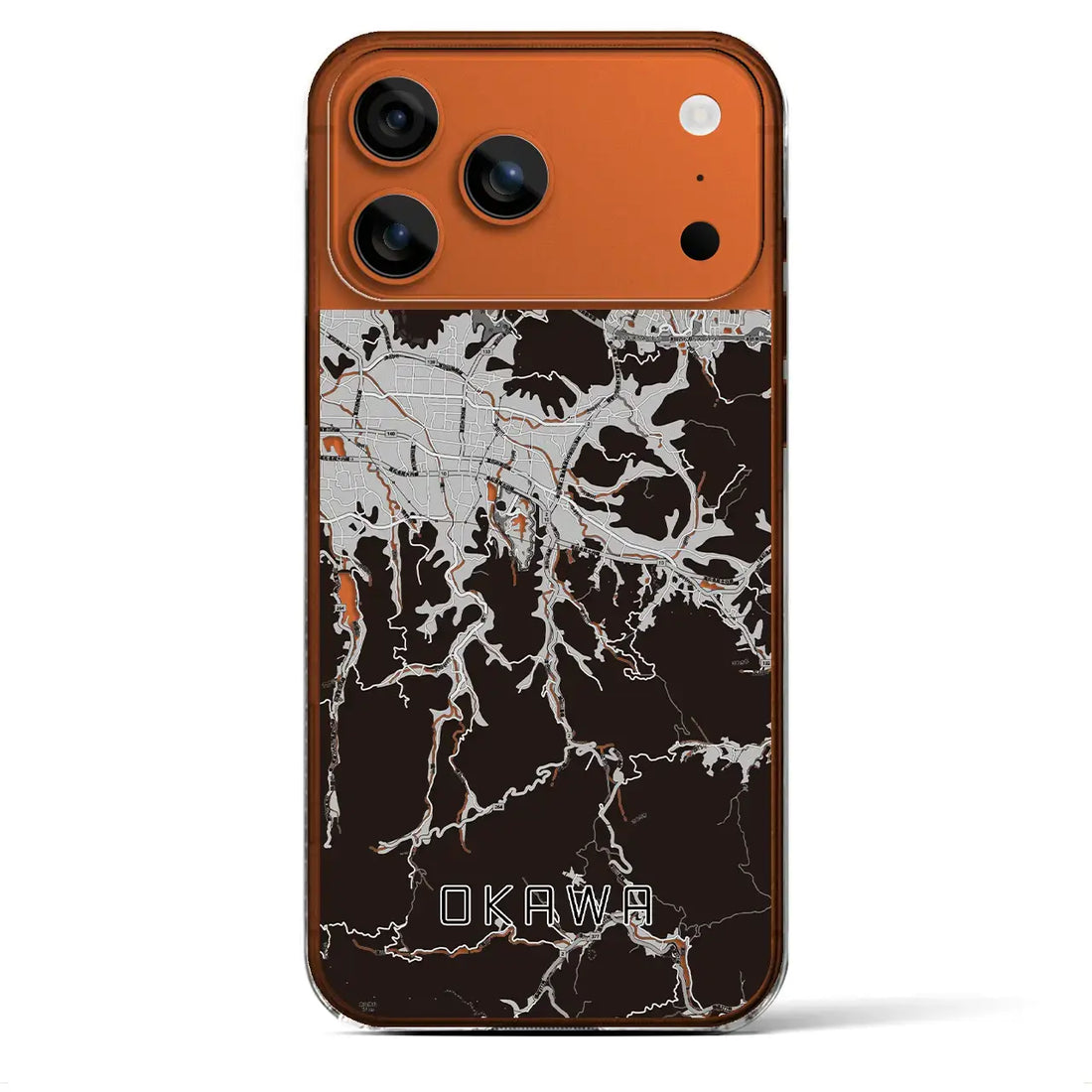 【大川(香川県)】地図柄iPhoneケース(クリアタイプ)