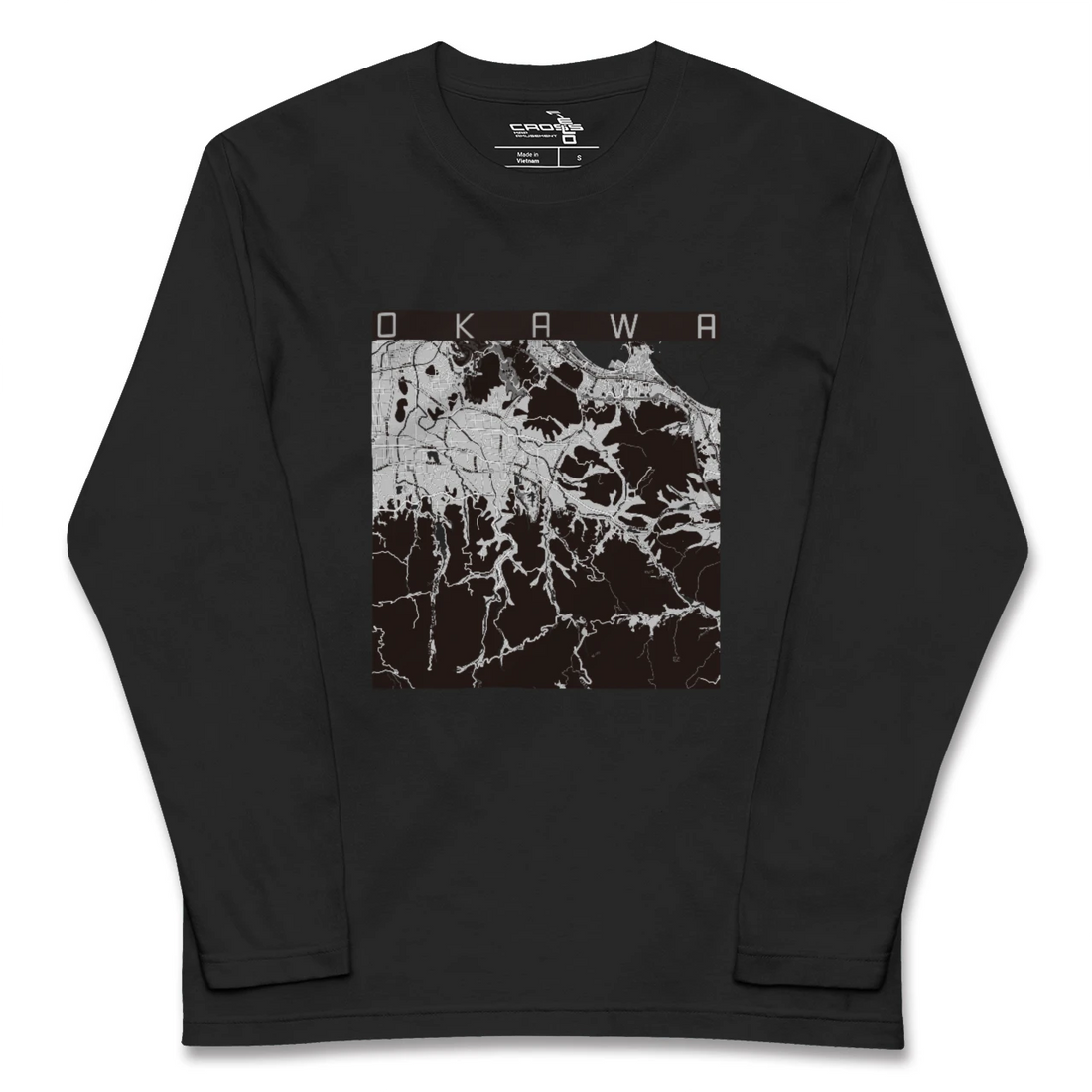 【大川(香川県)】地図柄ロングスリーブTシャツ