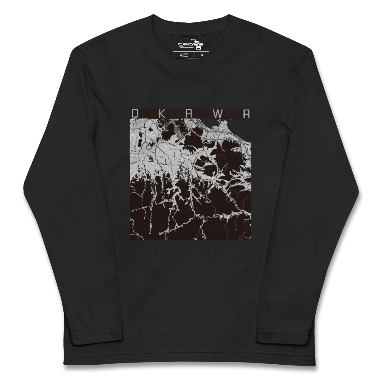 【大川(香川県)】地図柄ロングスリーブTシャツ