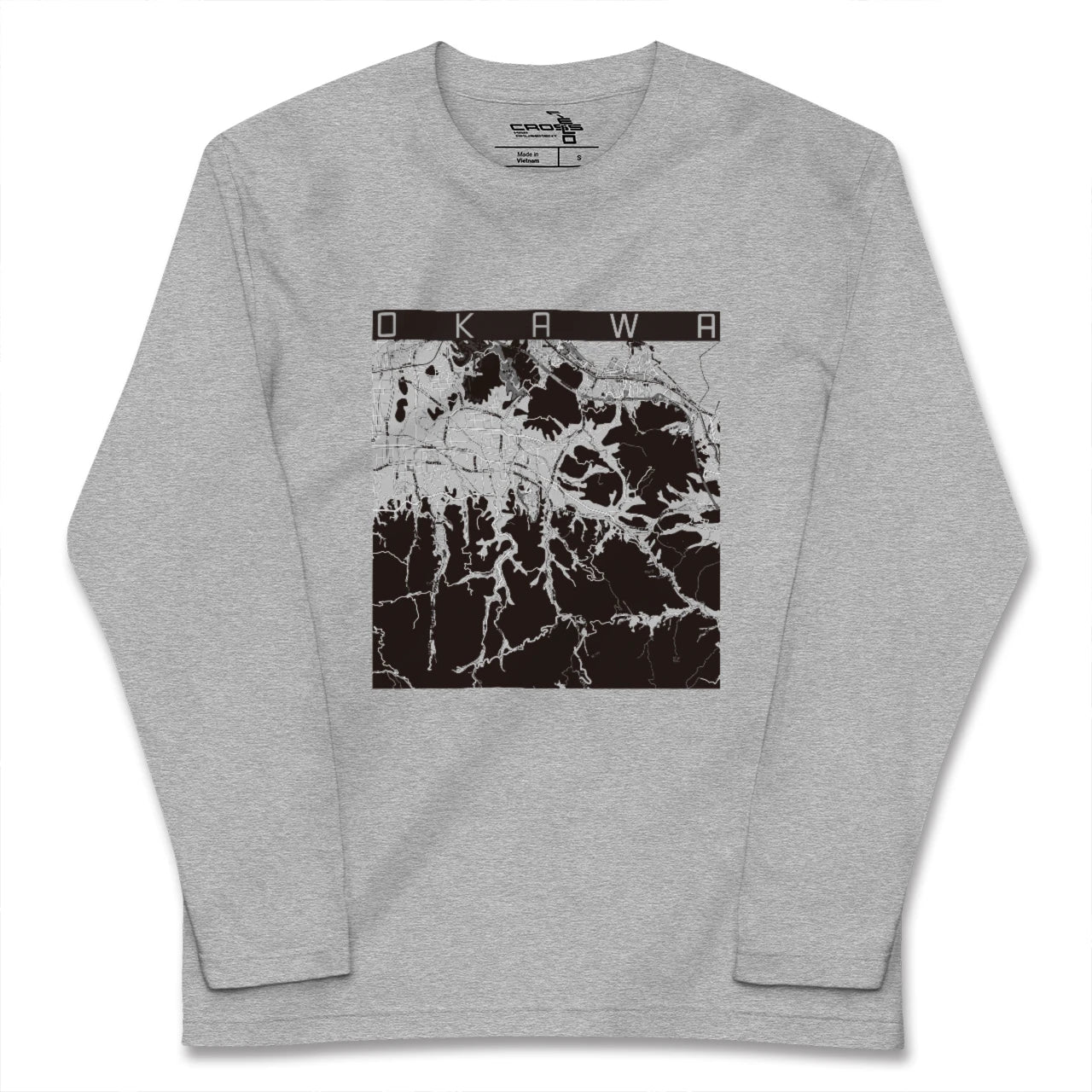 【大川(香川県)】地図柄ロングスリーブTシャツ