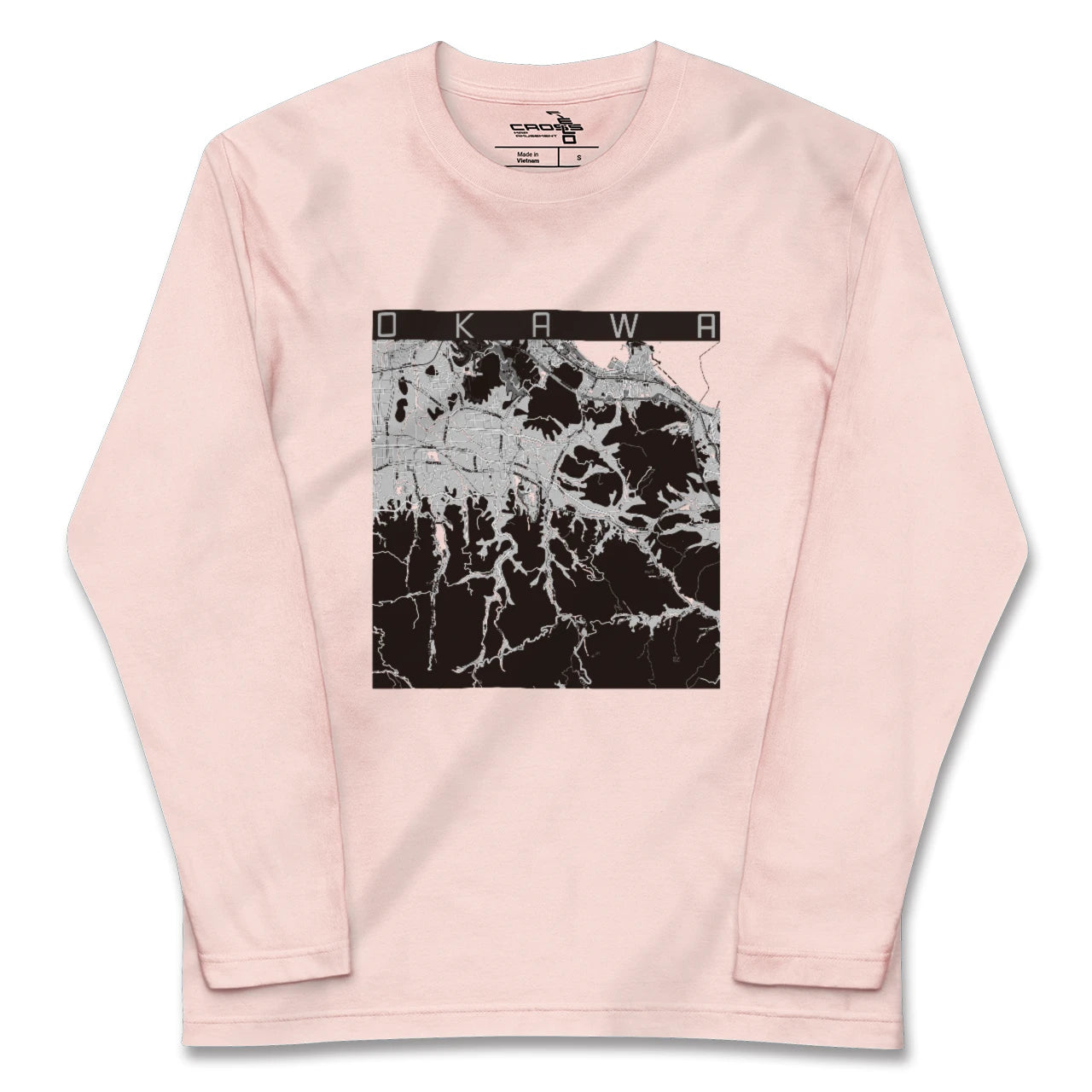 【大川(香川県)】地図柄ロングスリーブTシャツ