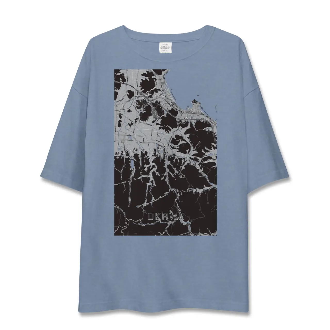 【大川(香川県)】地図柄ビッグシルエットTシャツ