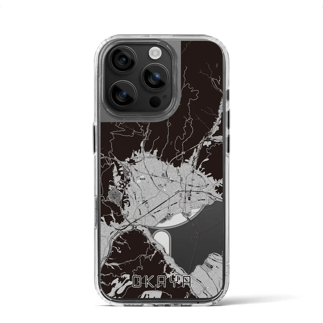 【岡谷(長野県)】地図柄iPhoneケース(MagSafeタイプ)