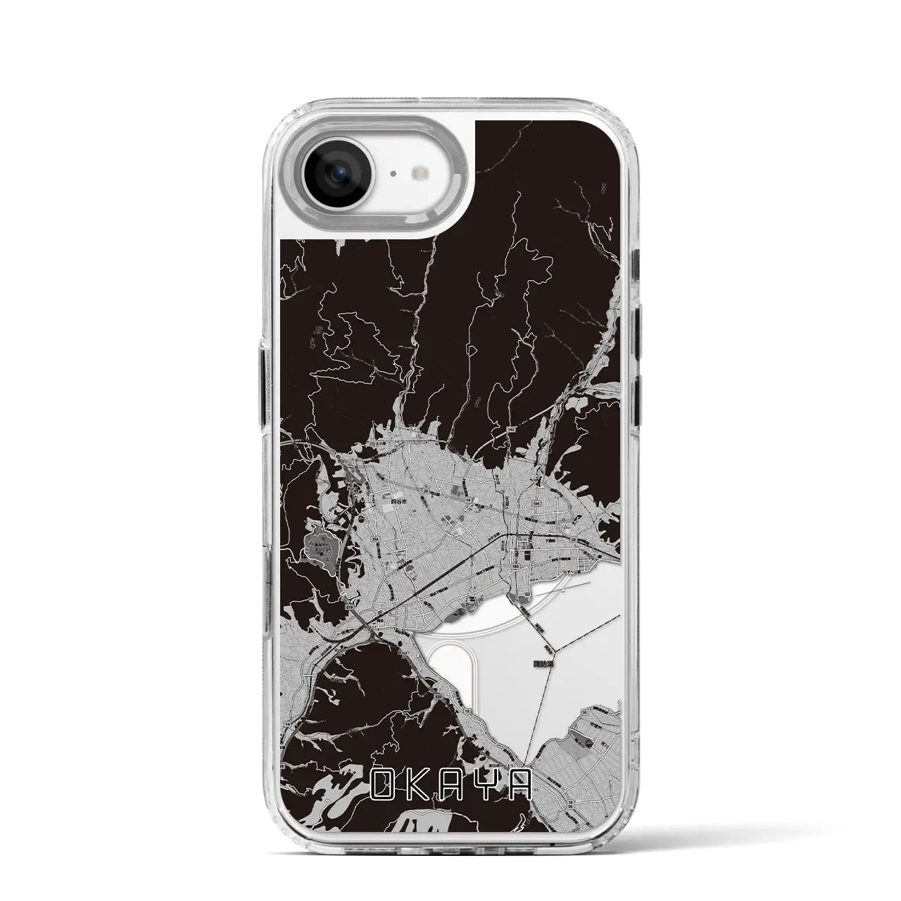 【岡谷(長野県)】地図柄iPhoneケース(MagSafeタイプ)