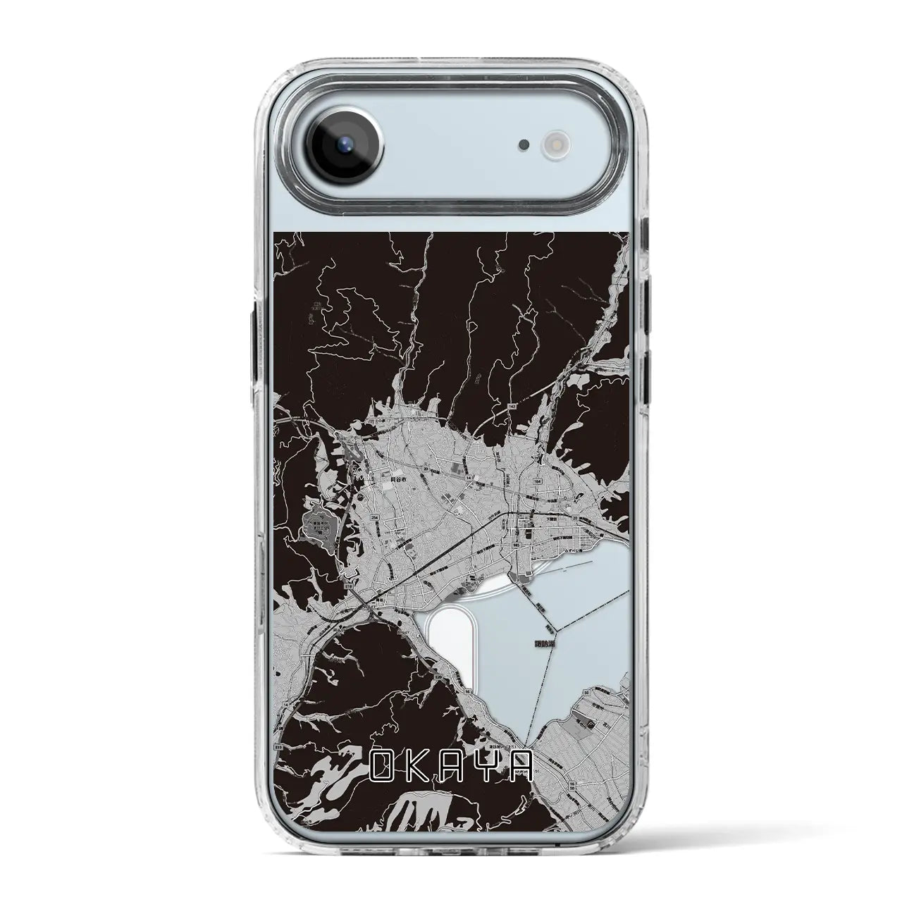 【岡谷(長野県)】地図柄iPhoneケース(MagSafeタイプ)