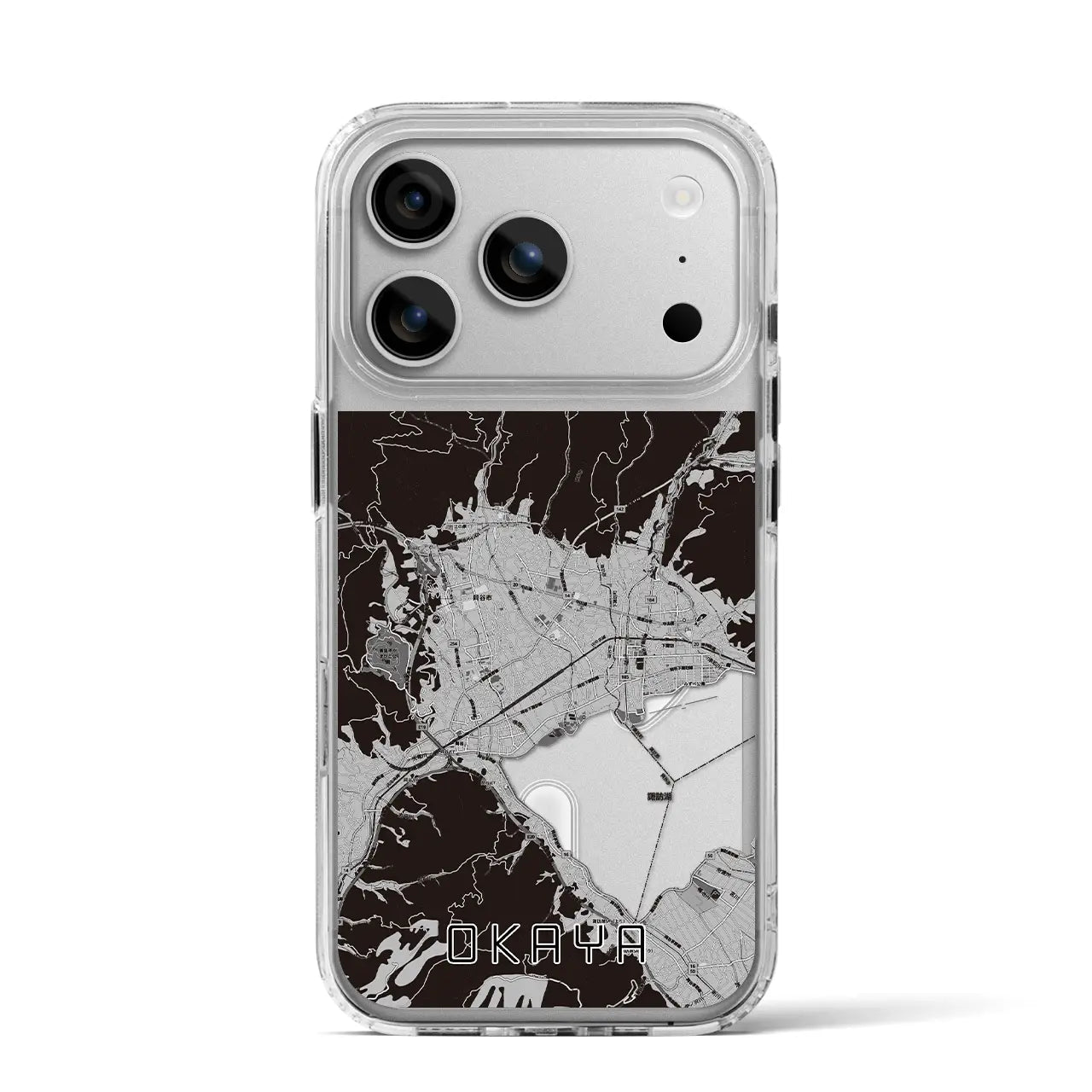 【岡谷(長野県)】地図柄iPhoneケース(MagSafeタイプ)