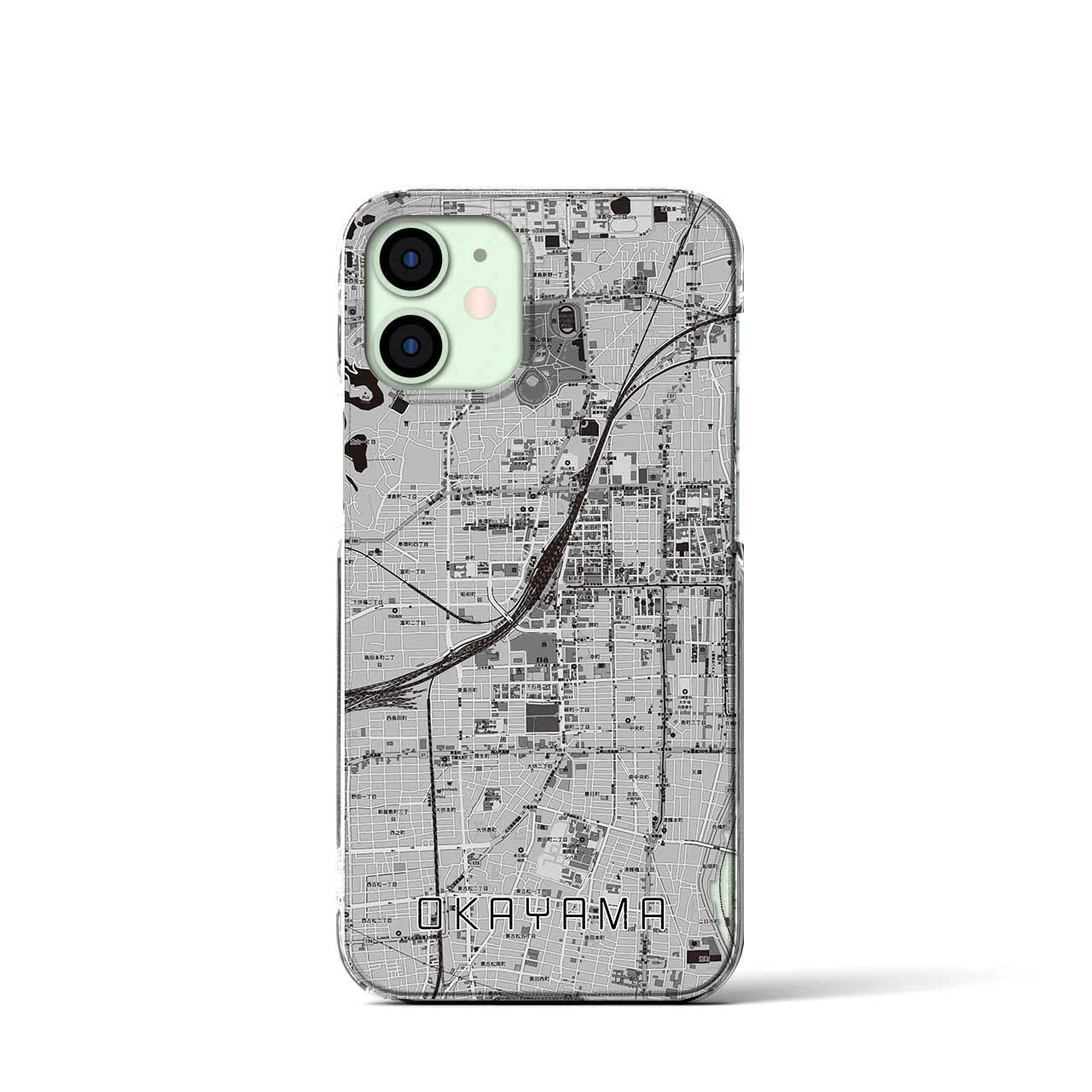【岡山2(岡山県)】地図柄iPhoneケース(クリアタイプ)
