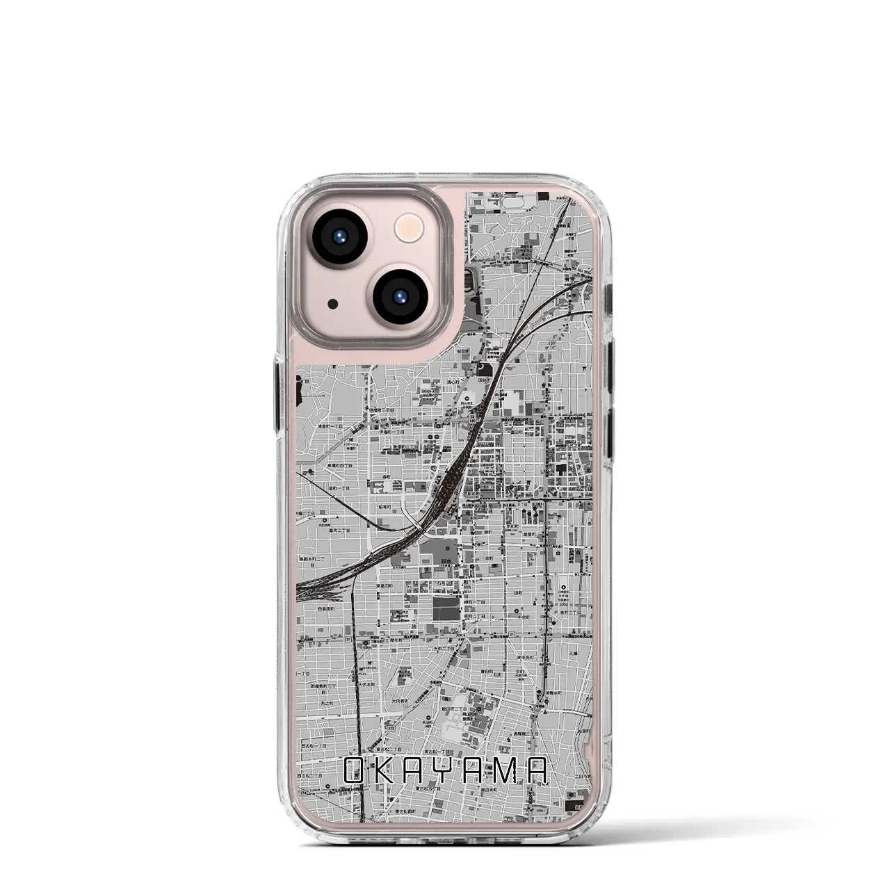 【岡山2(岡山県)】地図柄iPhoneケース(MagSafeタイプ)