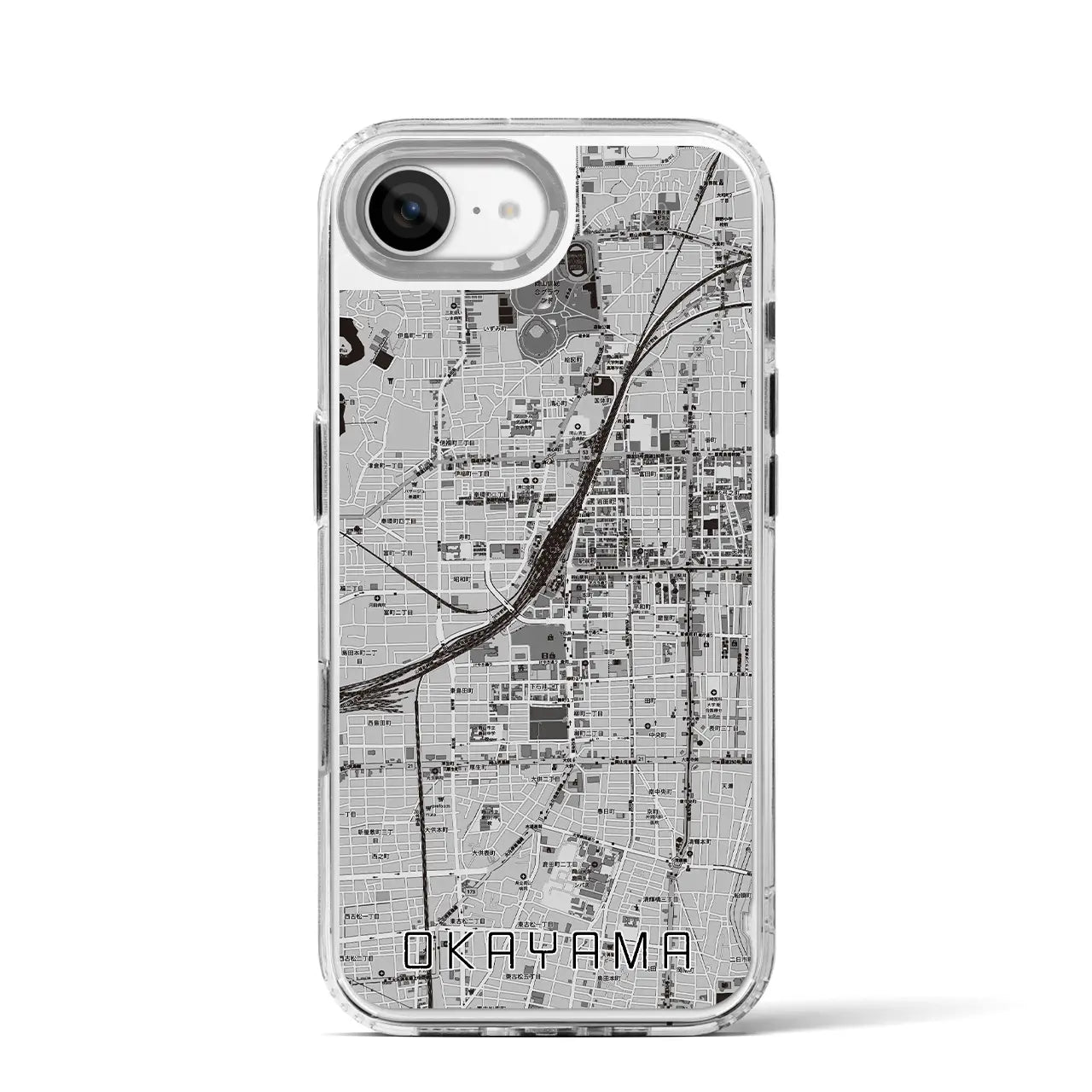 【岡山2(岡山県)】地図柄iPhoneケース(MagSafeタイプ)